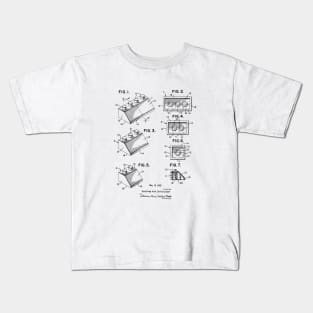 Lego Bricks Vintage Patent 1962 Kids T-Shirt